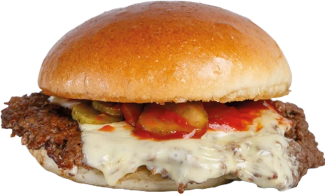 Smash Brioche Burger mit Cheddar und Gewürzgurke